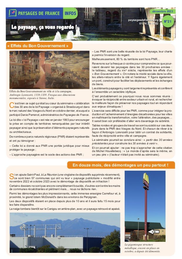 PdF-Infos n&deg;21 - D&eacute;cembre 2023