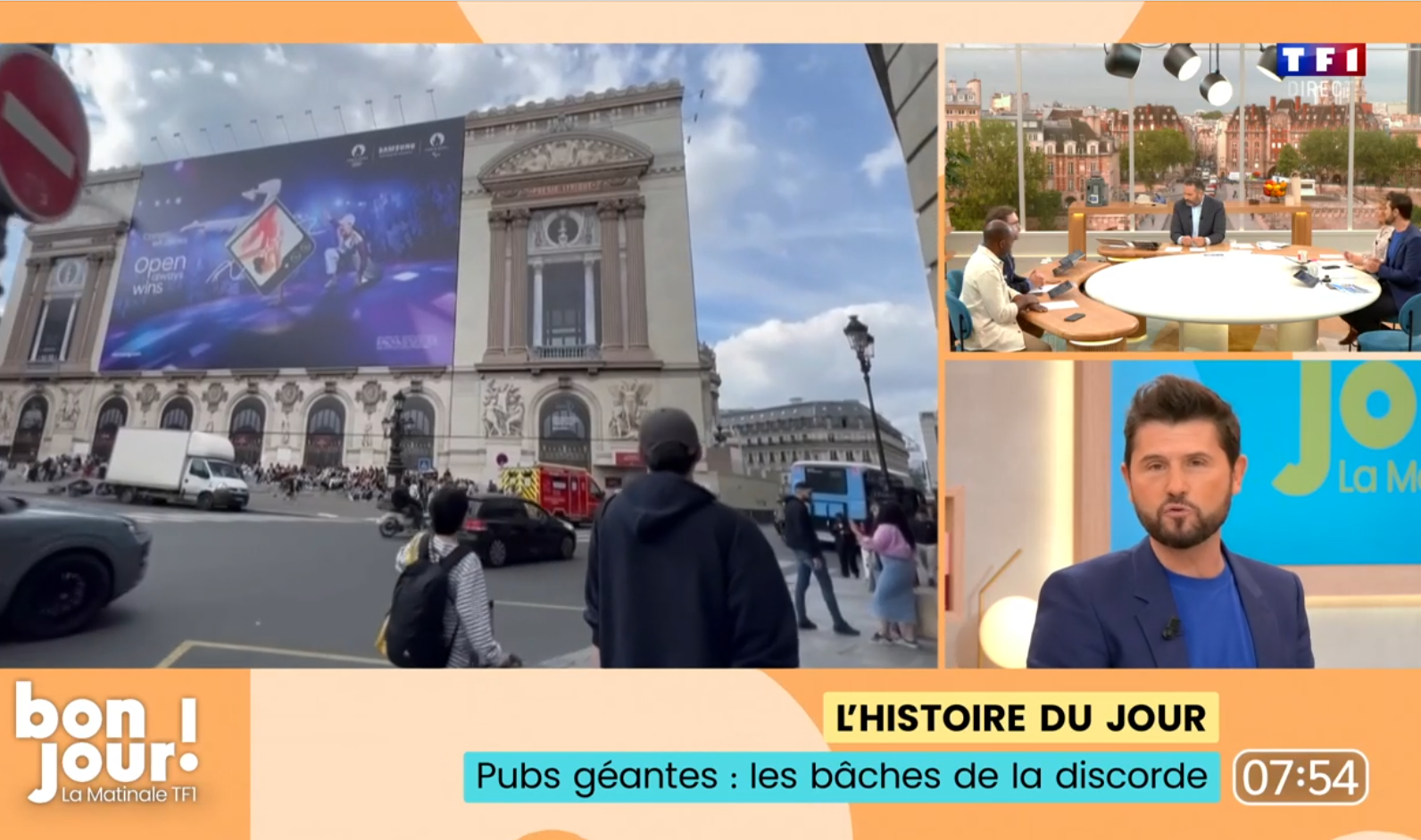 Pubs géantes, les bâches de la discorde