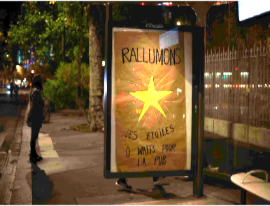 Mobilisation « Zéro Watt pour la pub » le 12 octobre 2024