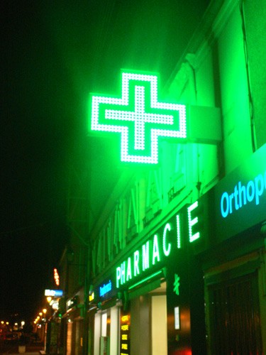 Enseigne lumineuse pharmacie