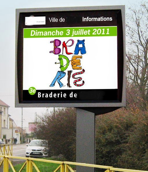Panneau infos municipales